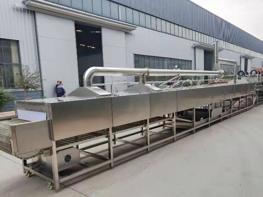 real custom mesh belt drying line and drying room series
