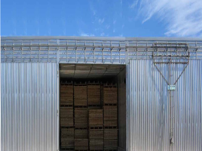 real custom bamboo and board drying room exterior